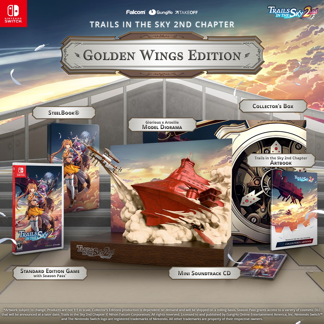 Trails in the Sky 2nd Chapter Golden Wings Edition - Nintendo Switch™ (Preorder)