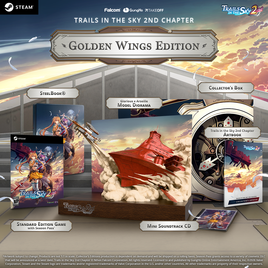 Trails in the Sky 2nd Chapter Golden Wings Edition - Steam® (Preorder)